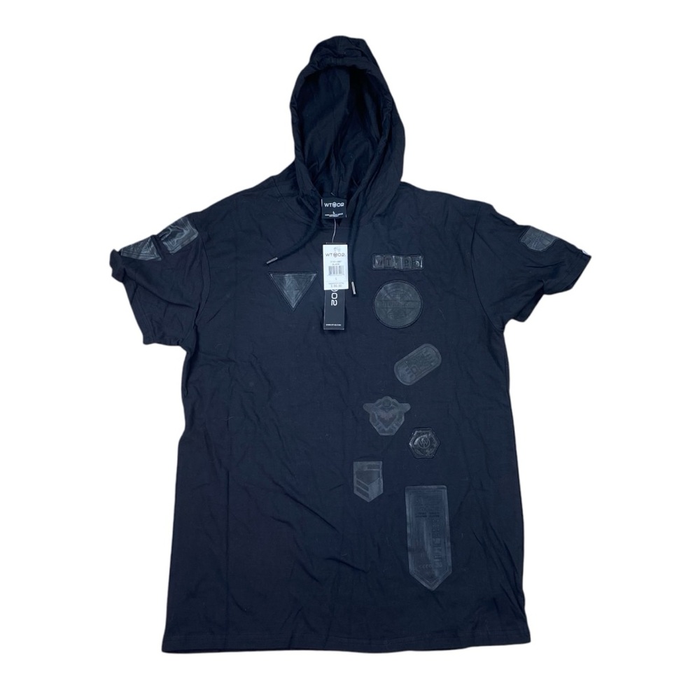 NWT Mens WT02 Hooded Short Sleeve Shirt L